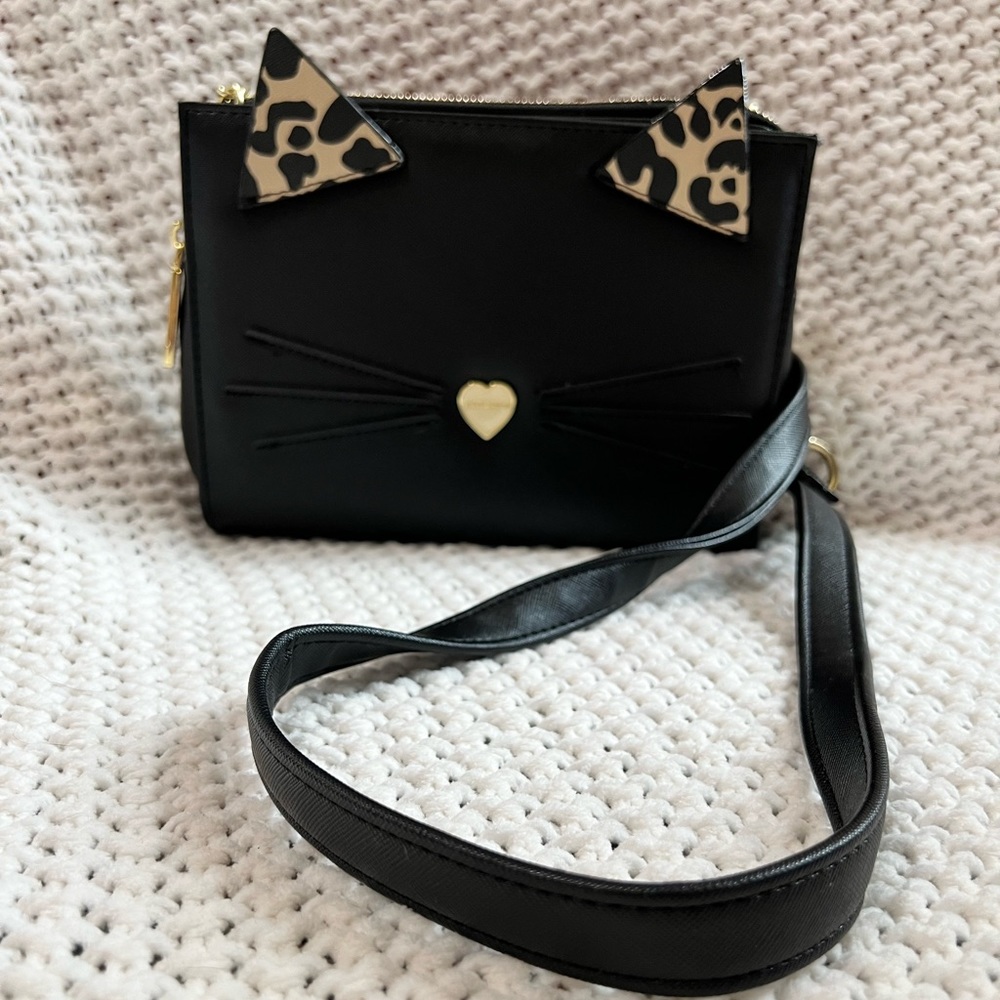 NWOT Betsey Johnson Crossbody Cat Purse